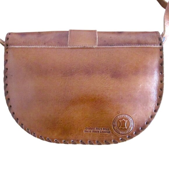 Vintage Handmade Tooled Leather Shoulder bag - Picture 3 of 8